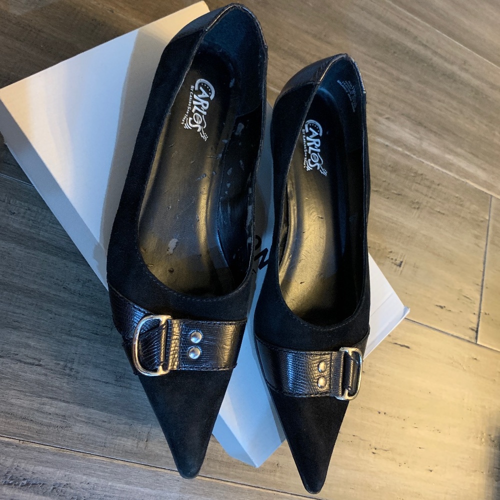 Carlos Santana Black Women’s flat | Size 10